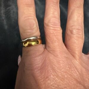 Kendra Scott Meg Double Band Mixed Metal 18k Gold Vermeil.